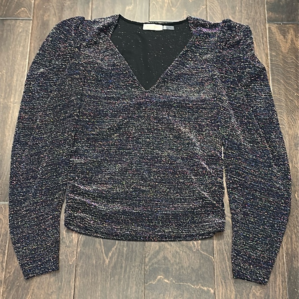 Ramy Brook purple sparkle top